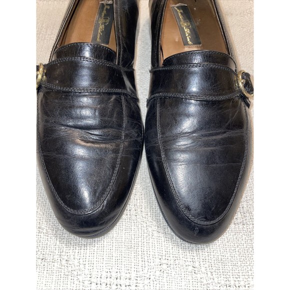 Jonathan Richards Dress Shoes Men’s Size 9.5 Medium Black Leather Slip On Formal - Picture 7 of 12